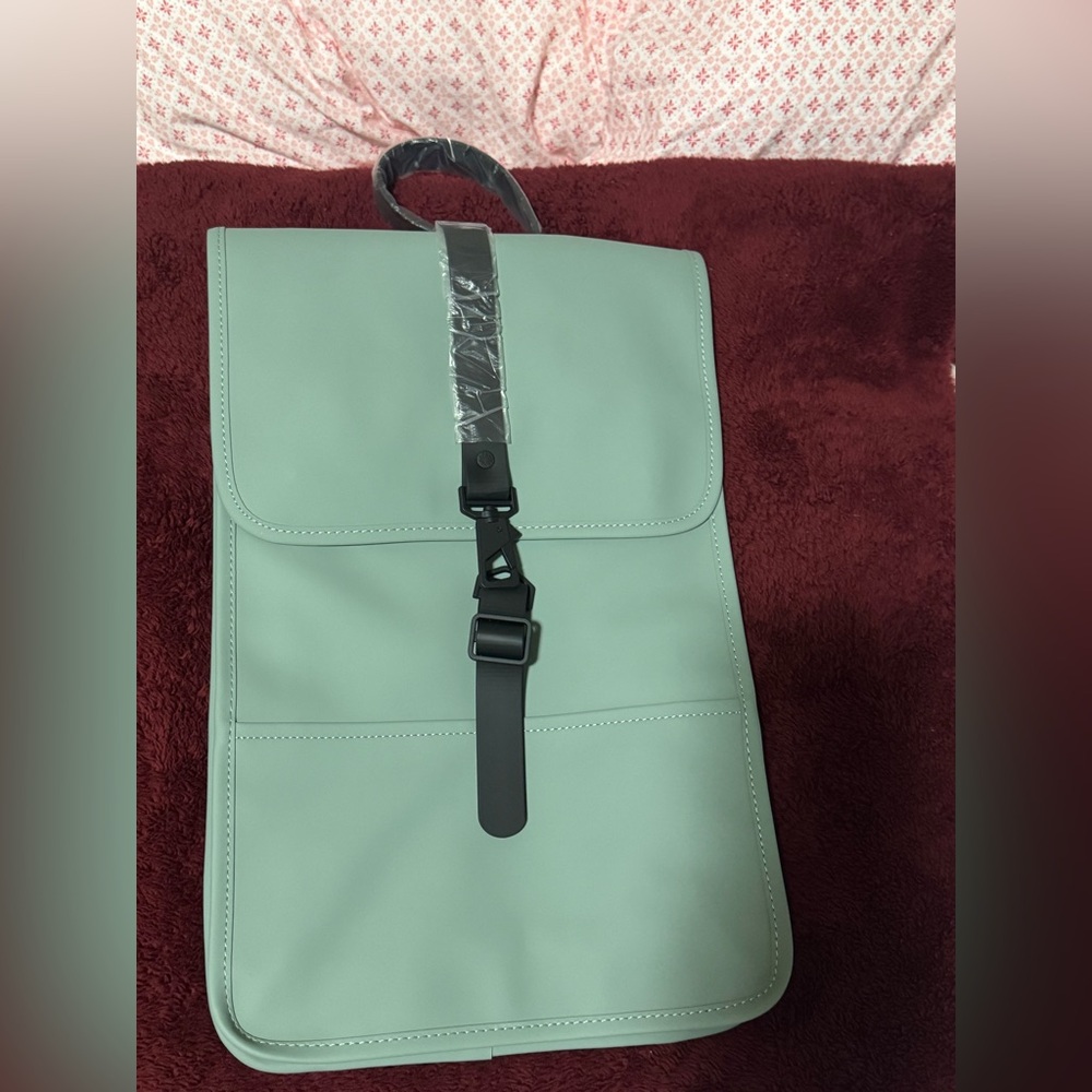 NWT Rains Haze Mini Backpack with magnetic flap closure with back pocket